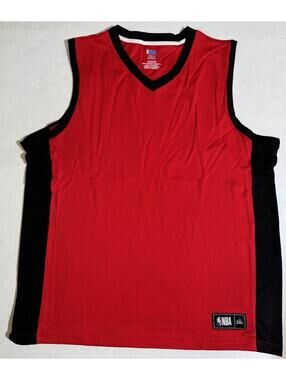 TX3 Cool NBA Red & Black Blank Basketball Jersey Mens Chicago Bulls Size 2XL
